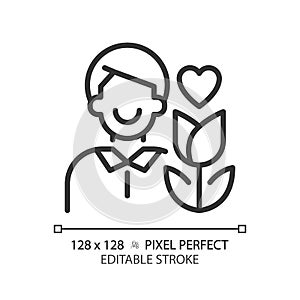 Lover pixel perfect linear icon