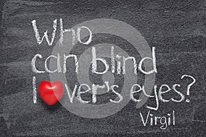 Lover`s eyes Virgil