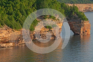 Lover`s Leap Arch Pictured Rocks