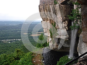 Lover`s leap at Rock City on Lookout Mountain in Chattanooga, TN