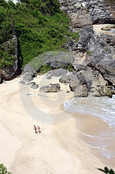 Lovers on beach