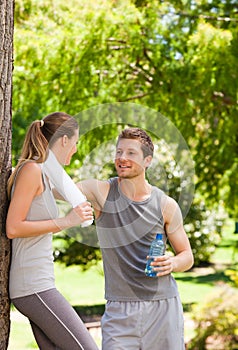 Lovers after the gym