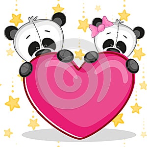Lovers pandas