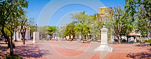 Lovers' Park in downtown Santa Marta, caribbean