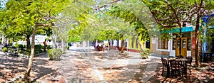 Lovers' Park in downtown Santa Marta, caribbean