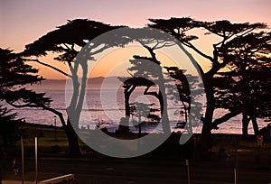 Lovers Point Monterey at sunrise