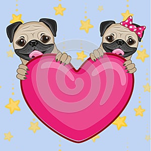 Lovers Pug Dogs