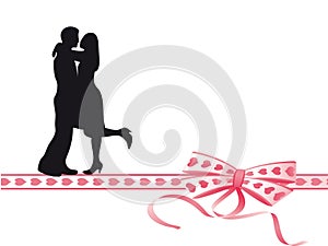 Lovers on the ribbon