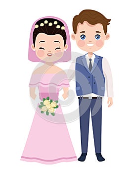 lovers wedding couple