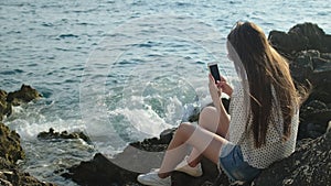 She loves to spend time alone by the sea