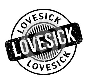 Lovesick rubber stamp