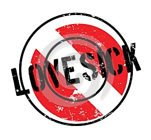 Lovesick rubber stamp