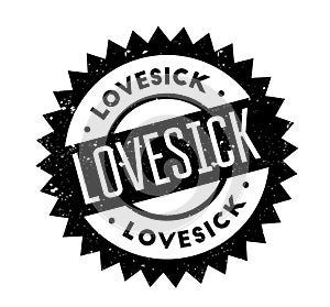 Lovesick rubber stamp
