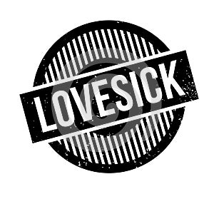 Lovesick rubber stamp