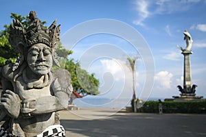 Lovina bali main seafront square statues indonesia
