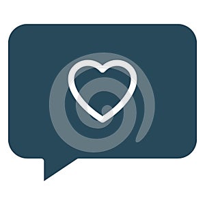 Loving chat, chat bubble Isolated Vector Icon which can be easily modified or edited