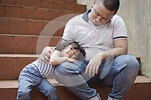 Loving Father With Daughter