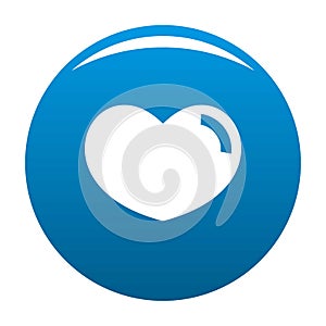 Loving heart icon vector blue