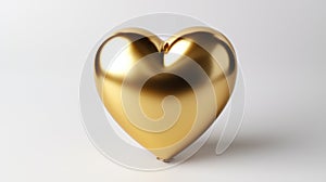 Loving Heart made of gold - a picture that symbolically depicts the theme of Love