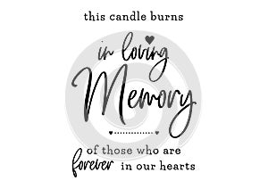 In loving memory wedding lettering