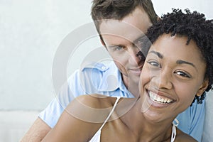 Loving Young Couple Smiling