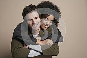 Loving Young Couple Smiling