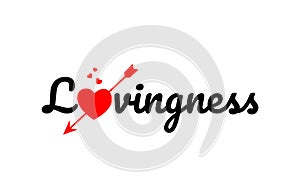 lovingness word text typography design logo icon