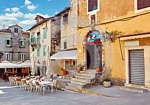 Lovran, Croatia. Central area of ancient town