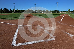 Low Angle Baseball Field