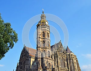 Gothic St Elisabeth Cathedral in Kosice, Slovakia