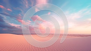 Low Angle Desert Magic, Sandy Dunes and Blue Skies