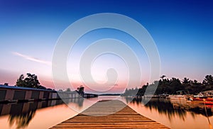 Low angle Dock on the Bay