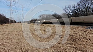 Low Angle Illinois Train