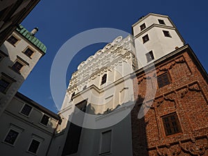 A low angle image of Ducal Castle of Szczecin photo