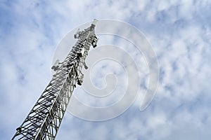 Low angle shot of 5g tower