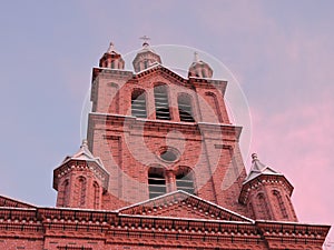 Low angle shot of the Basilica Del Senor de los Milagros in Buga, Colombia photo