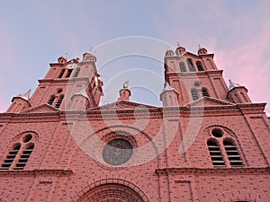 Low angle shot of the Basilica Del Senor de los Milagros in Buga, Colombia photo