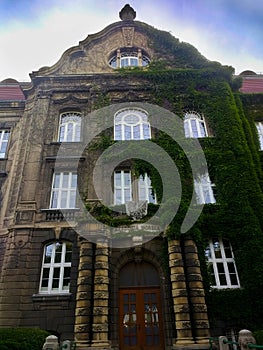 Low angle shot of a beautiful historical building in  Szczecin, Poland