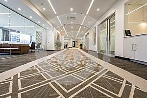 Carpet in modern office interior