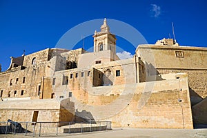 Low angle shot of Citadella Victoria, Gozo in Malta
