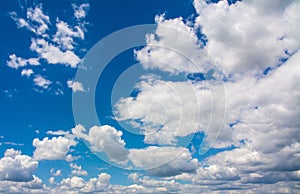 Low angle shot of cloudy blue sky - perfect for your background