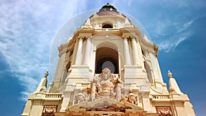 Low Angle Shot, Front facade, Pasadena City Hall Building