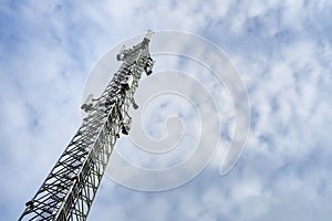 Low angle shot of 5g tower photo