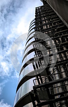 Low angle shot of Lloyd's building in London