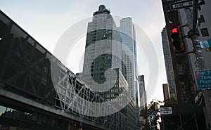 Low angle shot of McDonald\'s restaurant in New York, USA