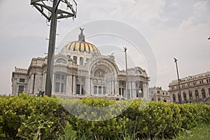 Low angle shot of Palacio de Bellas Artes in Mexico City, Mexico