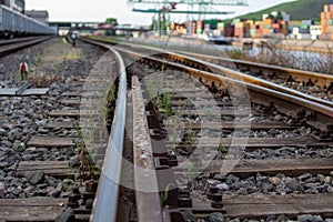 Low angle shot of railroads