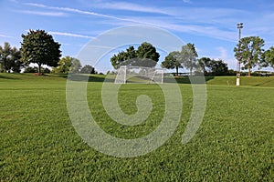 Low Angle Soccer Field