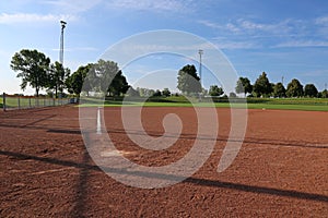 Low Angle Softball Field