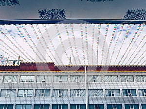Low angle view of building in Lhasa, Tibet.